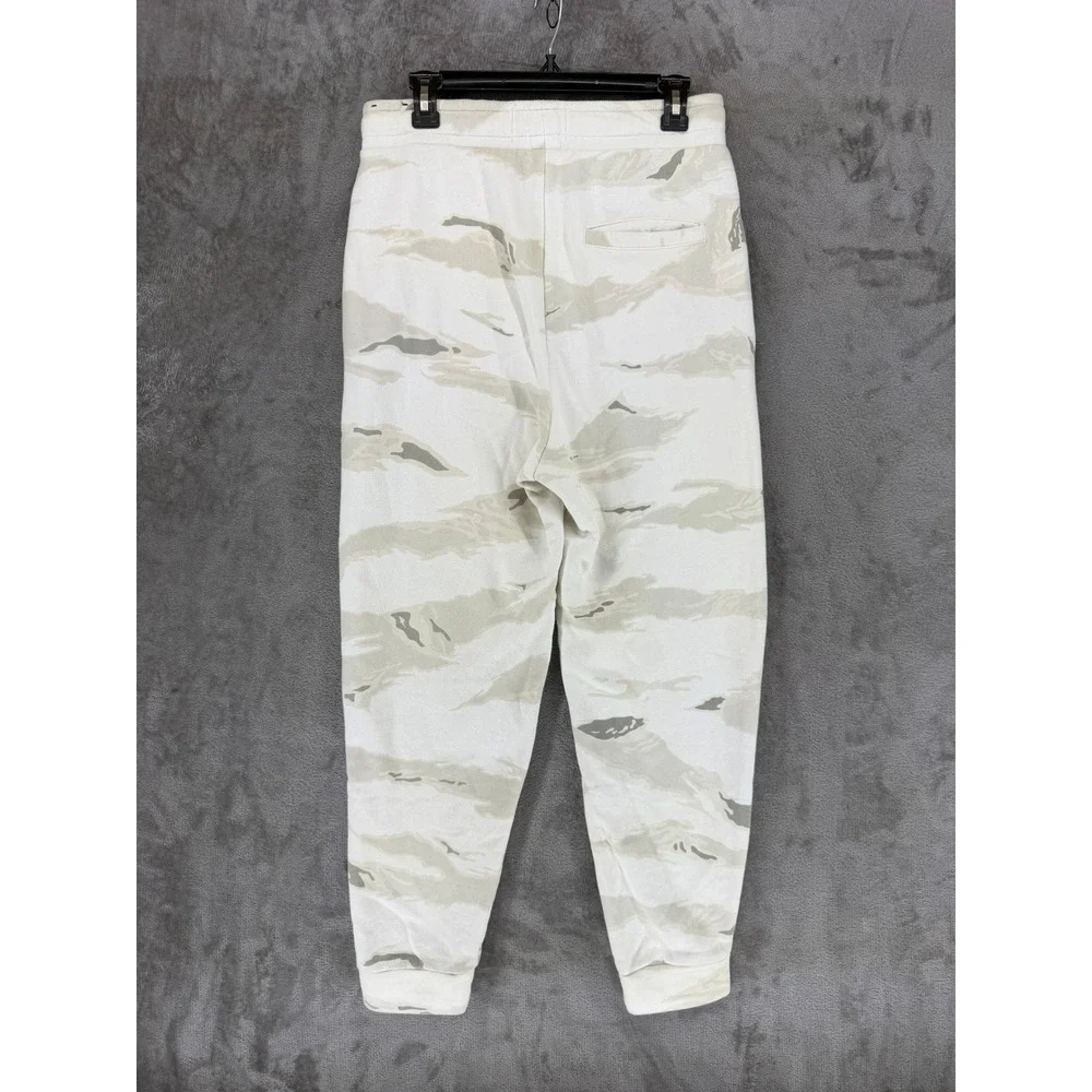 Jordan Air Mens Fleece Joggers White Grey Tiger Camo AV2316-100 Size S